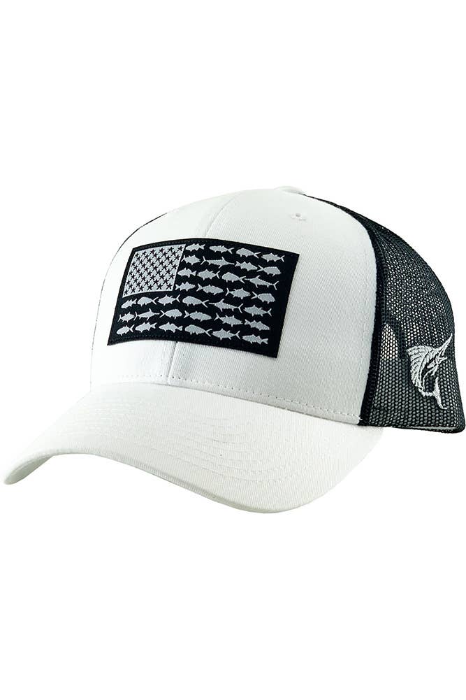 Fish Flag Mesh Back Baseball Cap