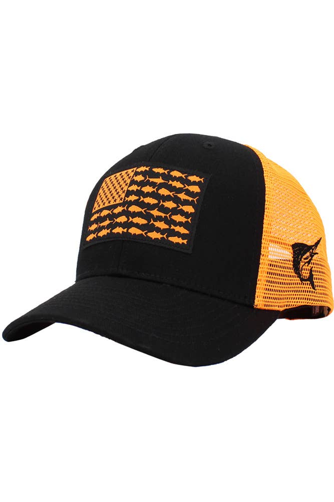 Fish Flag Mesh Back Baseball Cap