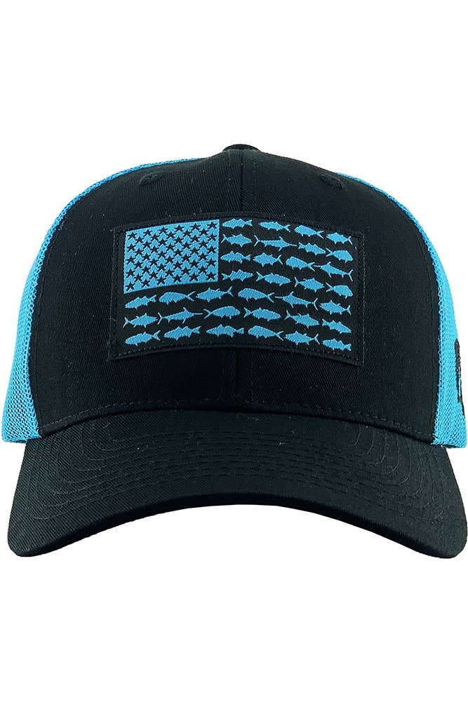 Fish Flag Mesh Back Baseball Cap