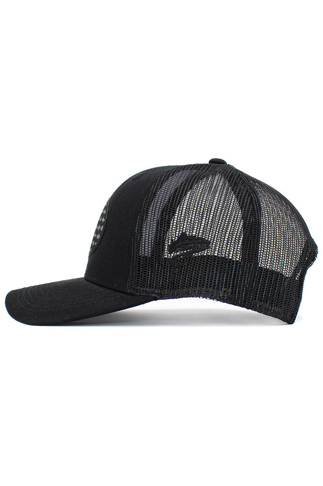 USA Fish Flag Mesh Back American Flag Baseball Cap