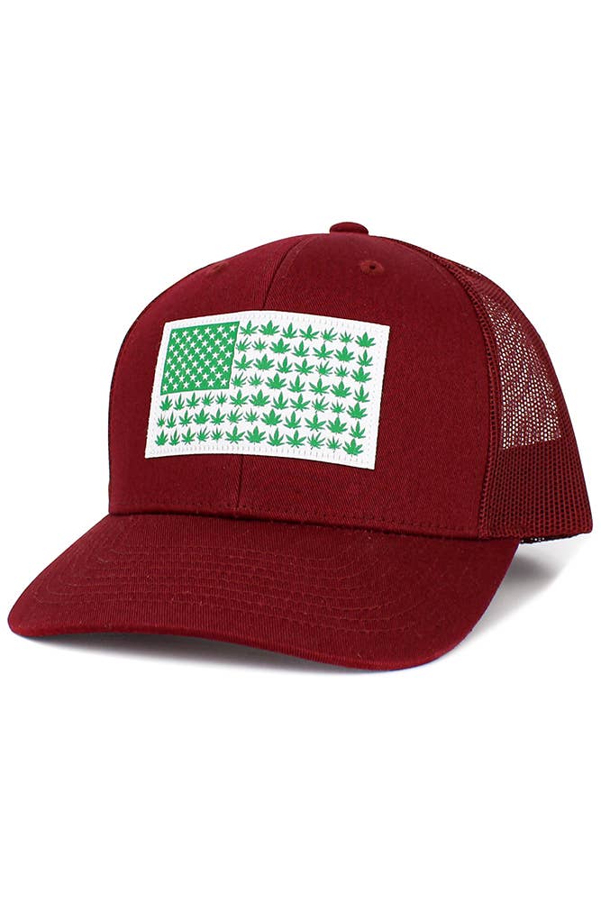 FLAG Patch Mesh Back American Flag Baseball Cap