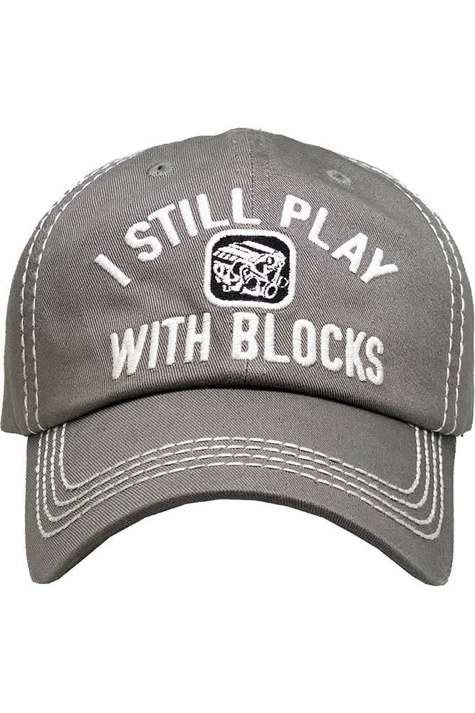 I STILL PLAY BLOCKS Vintage Baseball Cap