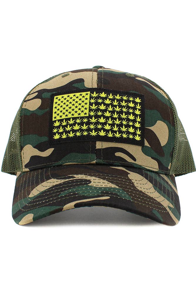 FLAG Patch Mesh Back American Flag Baseball Cap