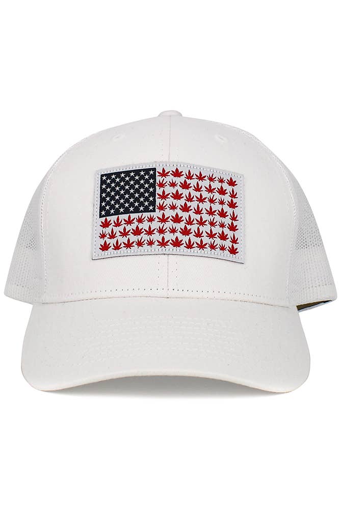 FLAG Patch Mesh Back American Flag Baseball Cap