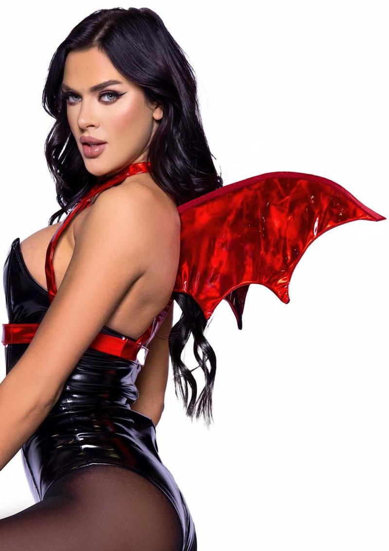 Bat Wing Body Harness Faux Leather