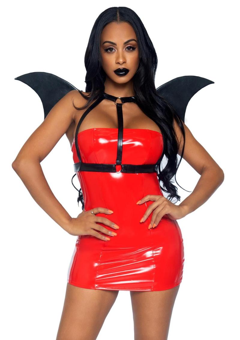 Bat Wing Body Harness Faux Leather
