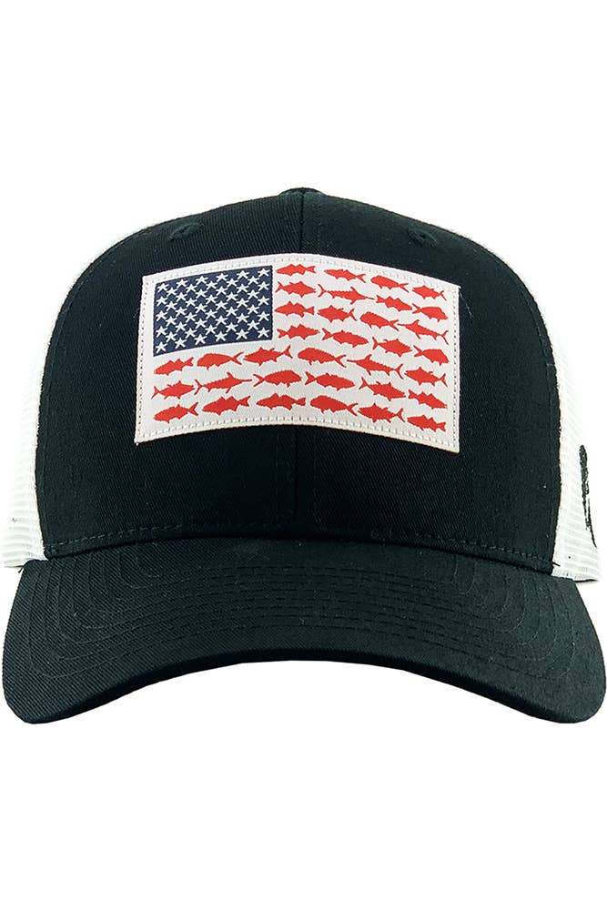 Fish Flag Mesh Back Baseball Cap