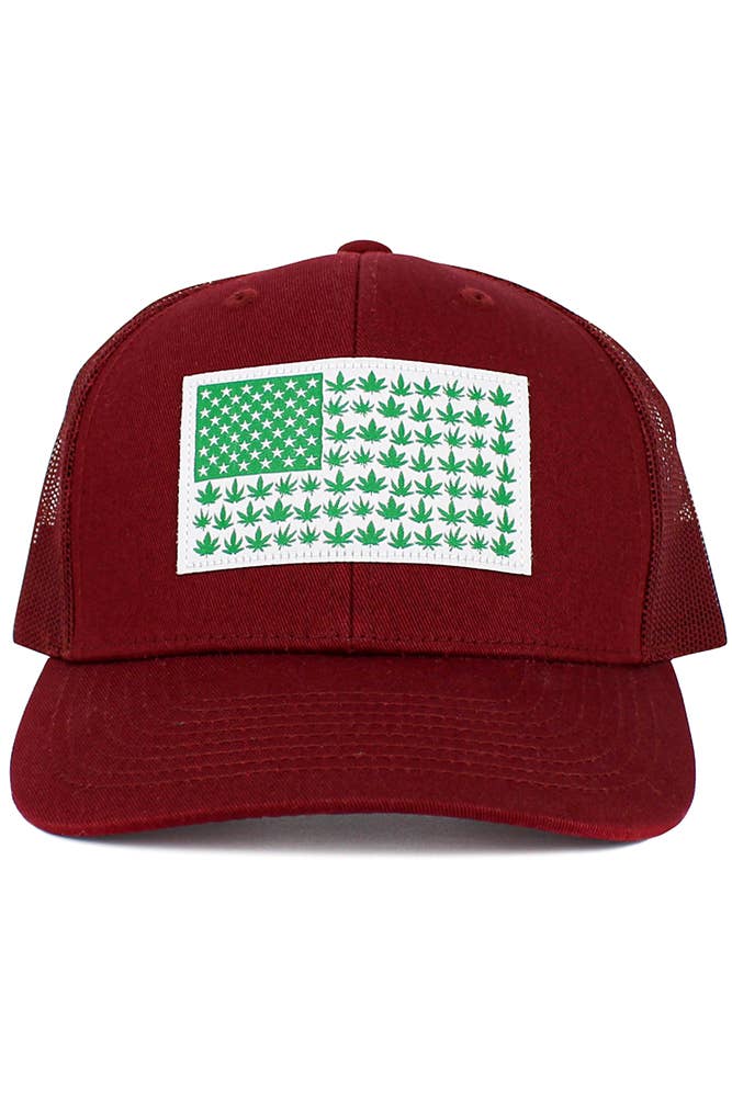FLAG Patch Mesh Back American Flag Baseball Cap