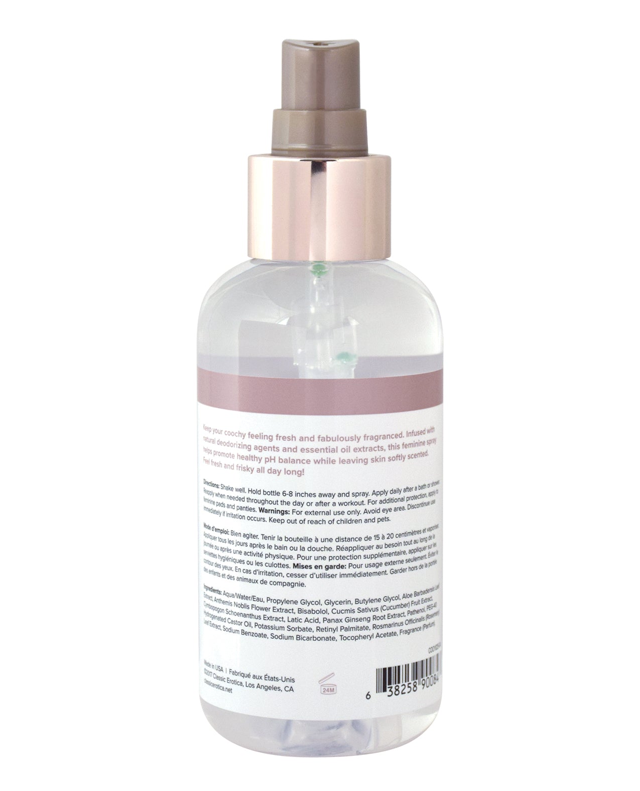 Feel Fresh Intimate Spray - 4 oz Peony Prowess