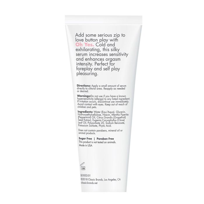 Oh Yes Clitoral Cooling Stimulant - 1 oz