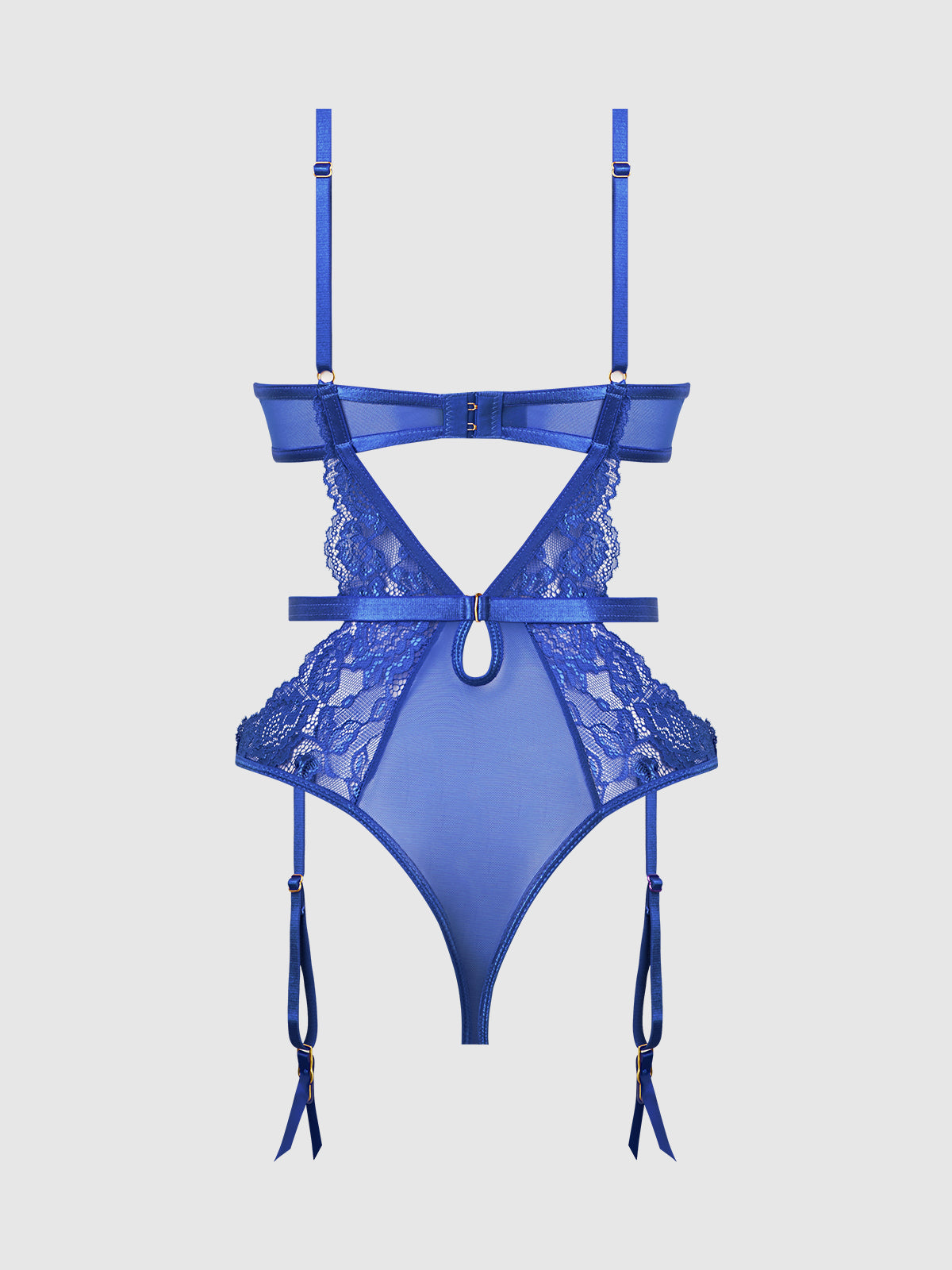 HARLOW LACE & MESH UNDERWIRE TEDDY