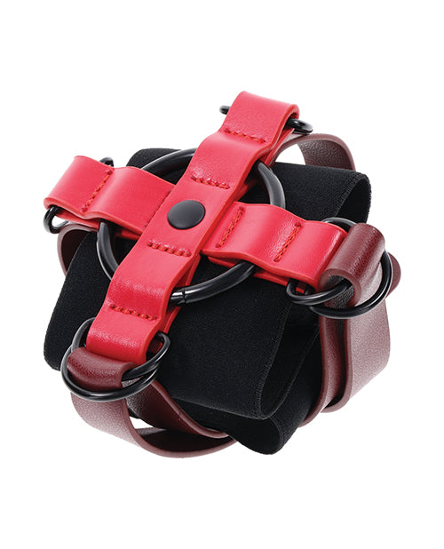 S & M Ex's & Oh's Cross Cuffs