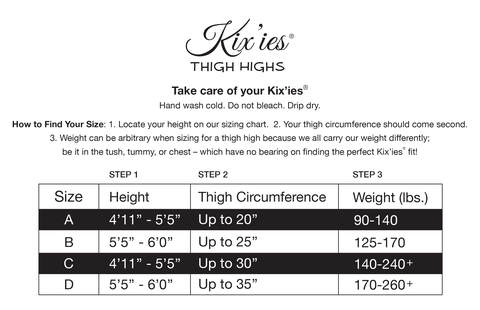 Bridal Samantha Thigh Highs. Petite to Plus Size