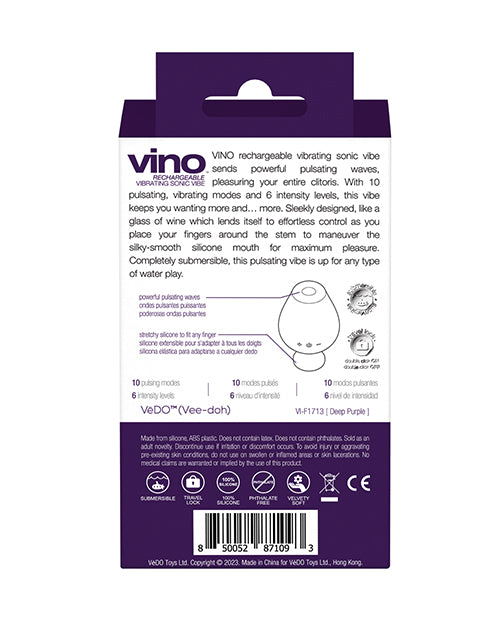 Vino Rechargeable Sonic Vibe
