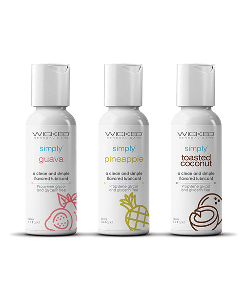 Wicked Tropical Trio Travel Size Flavored Lubes - 1 oz
