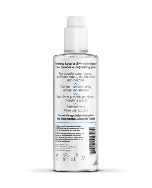 Wicked Simply Timeless Aqua Water Based Lubricant - 4 oz