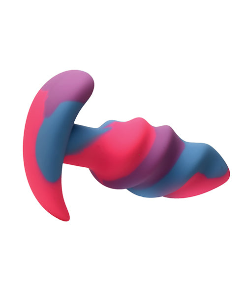 Unicorn Swirl Silicone Butt Plug