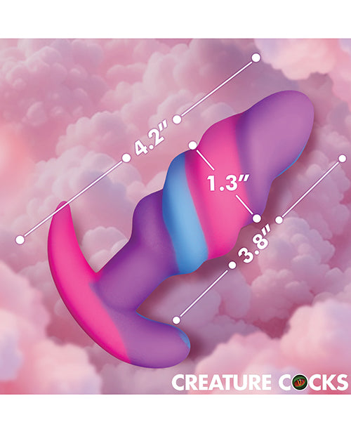 Unicorn Swirl Silicone Butt Plug