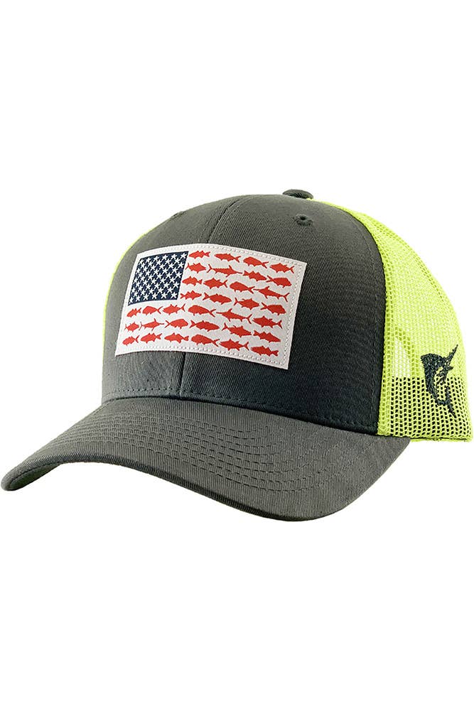 Fish Flag Mesh Back Baseball Cap