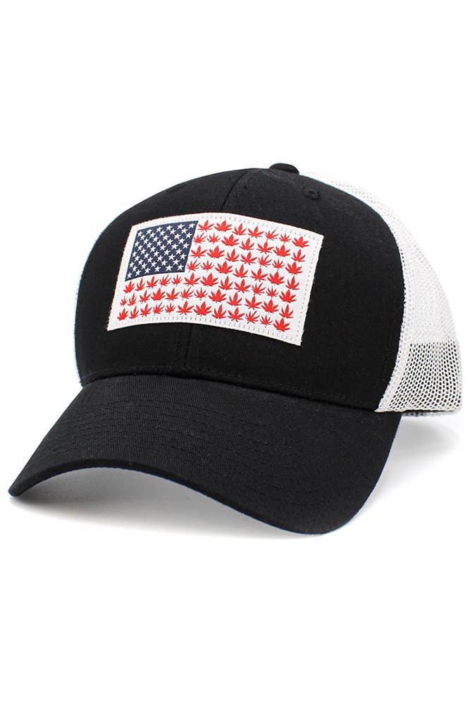 FLAG Patch Mesh Back American Flag Baseball Cap