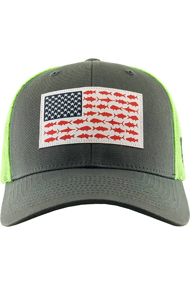 Fish Flag Mesh Back Baseball Cap