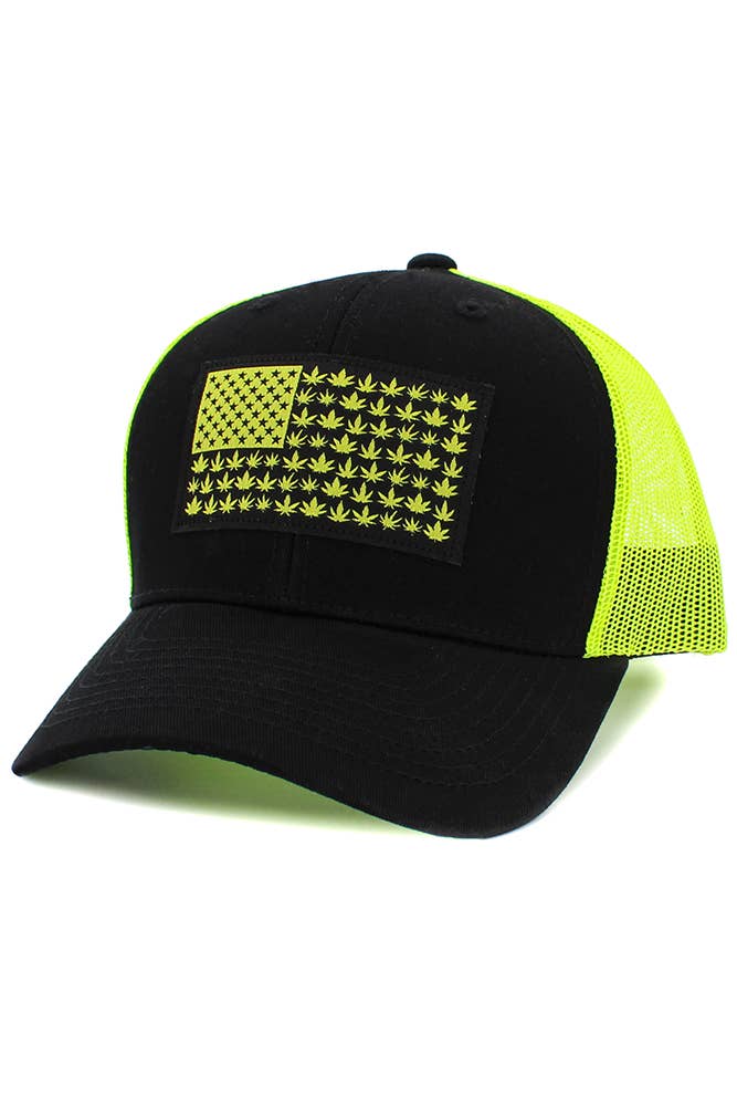 FLAG Patch Mesh Back American Flag Baseball Cap