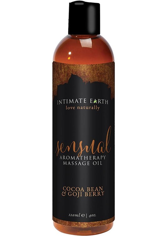 Sensual Aromatherapy Massage Oil Cocoa Bean & Goji Berry 4oz