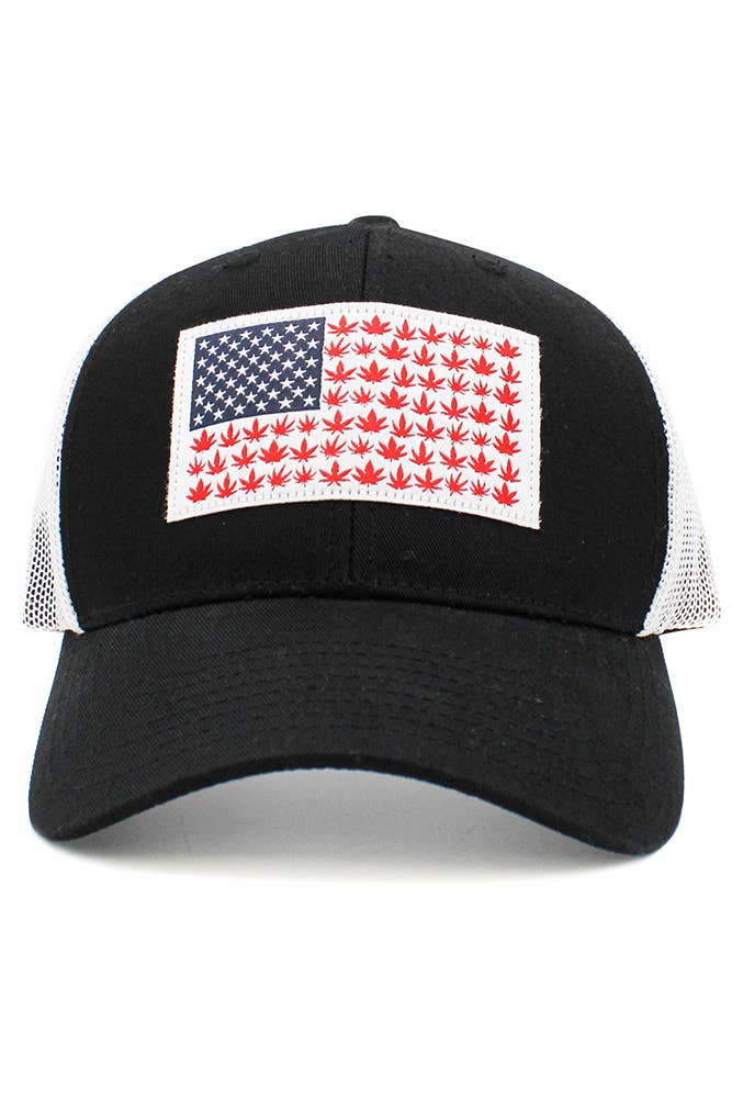 FLAG Patch Mesh Back American Flag Baseball Cap