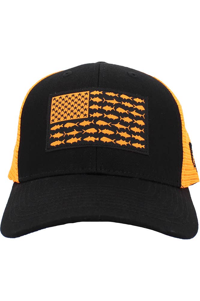 Fish Flag Mesh Back Baseball Cap