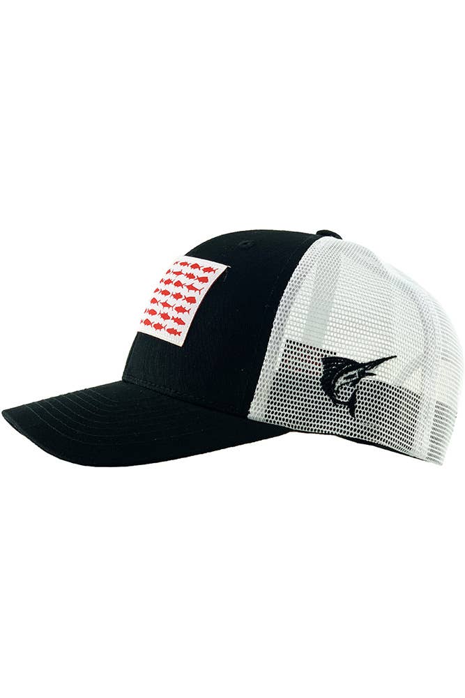 Fish Flag Mesh Back Baseball Cap
