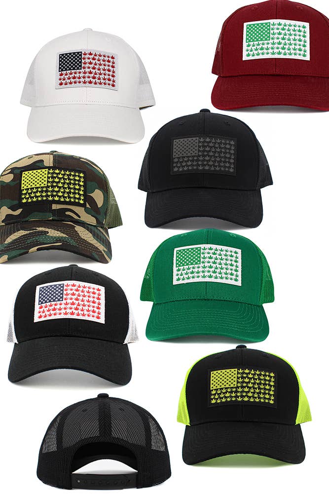 FLAG Patch Mesh Back American Flag Baseball Cap