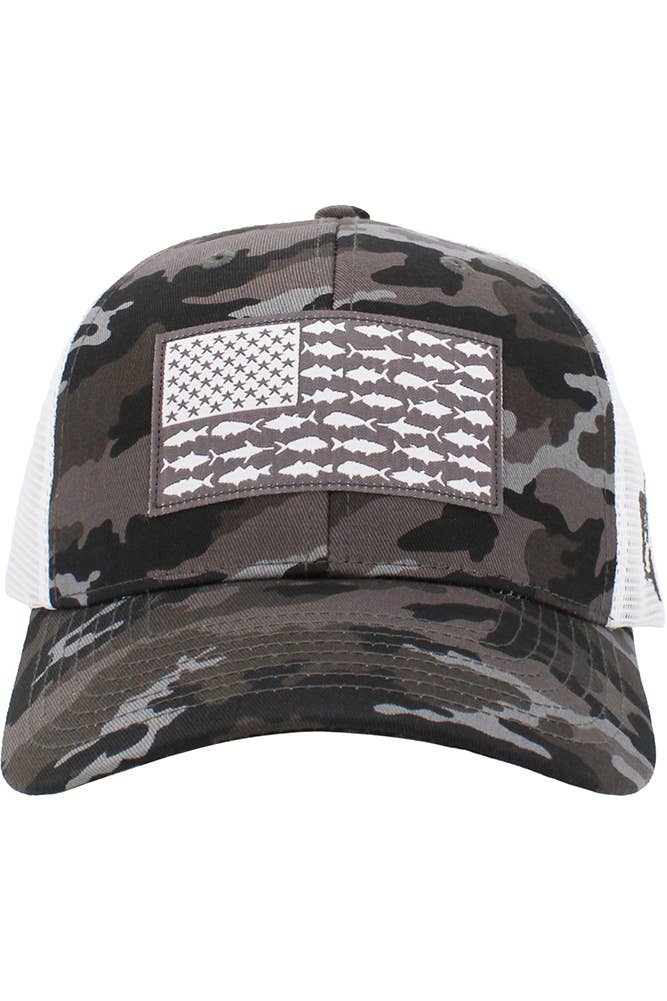Fish Flag Mesh Back Baseball Cap