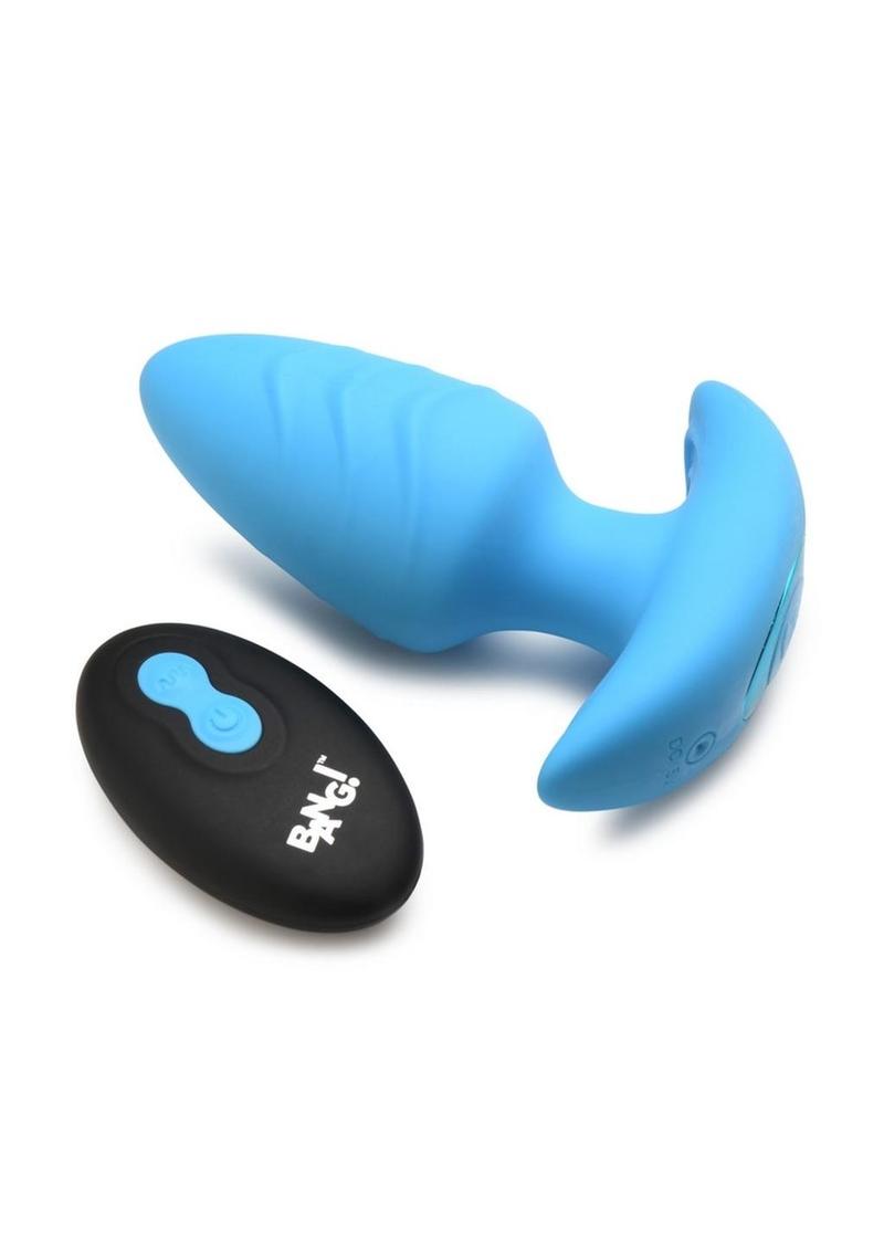 Bang! Rotating Vibrating Rechargeable Silicone Butt Plug with Remote Control