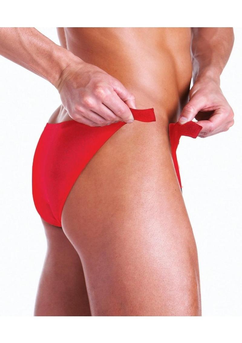 Fundies Rip it Off Bikini with Red Satin Ribbon - OS
