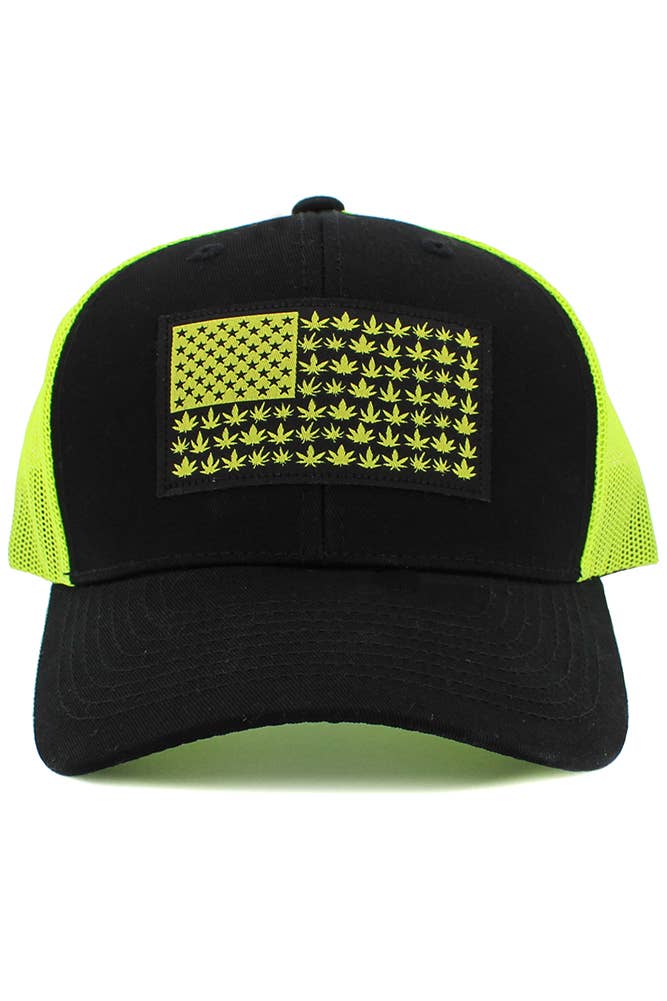FLAG Patch Mesh Back American Flag Baseball Cap