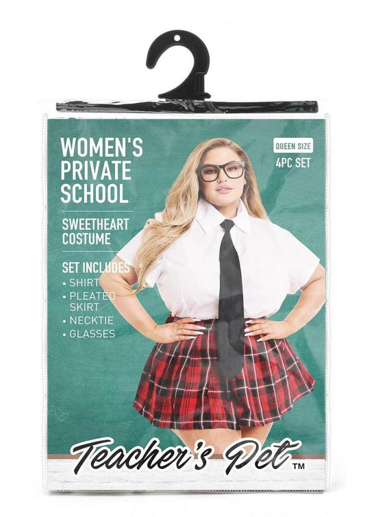 Teacher's Pet Private School Sweetheart Costume (4 Piece)