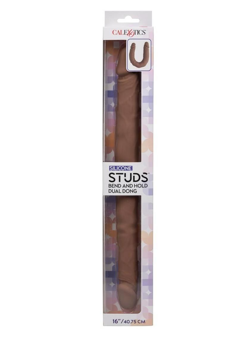 Silicone Studs Bend and Hold Dual Dildo