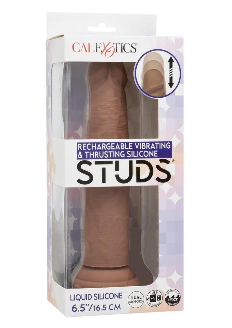 Studs Rechargeable Vibrating & Thrusting Silicone