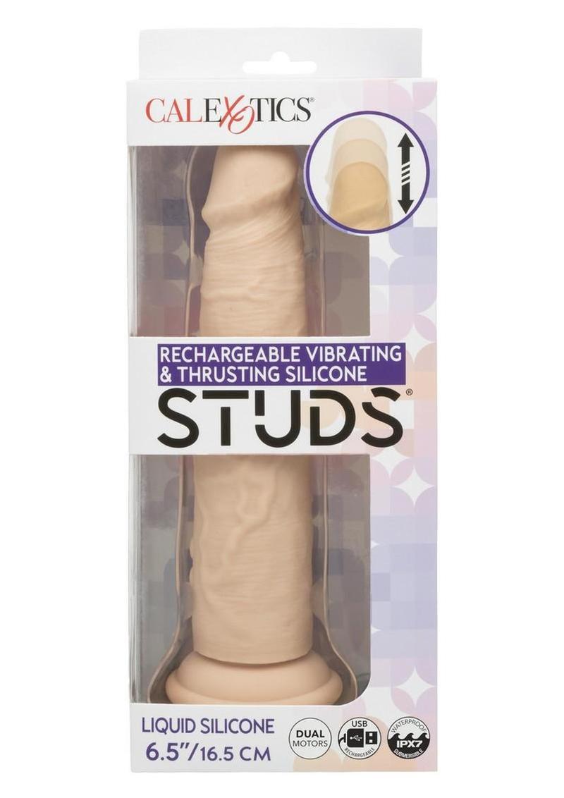 Studs Rechargeable Vibrating & Thrusting Silicone