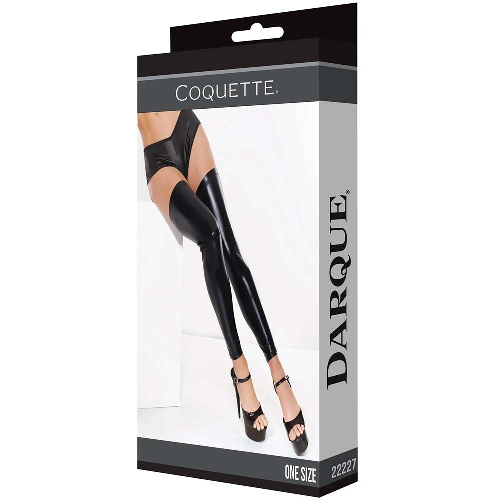 Coquette Footless Stockings Black One Size