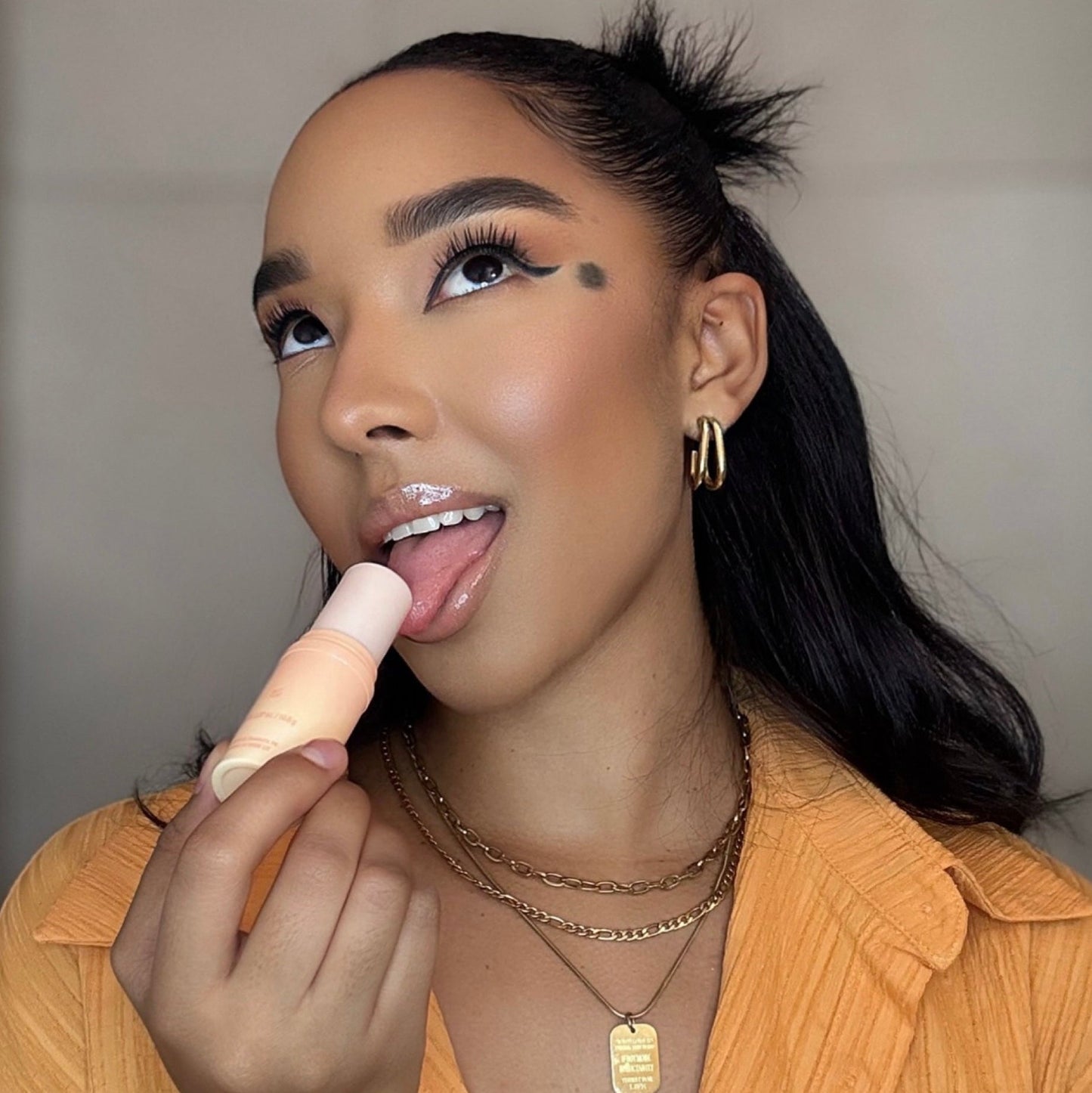 Juicy Peach Flavored Solid Fragrance Stick