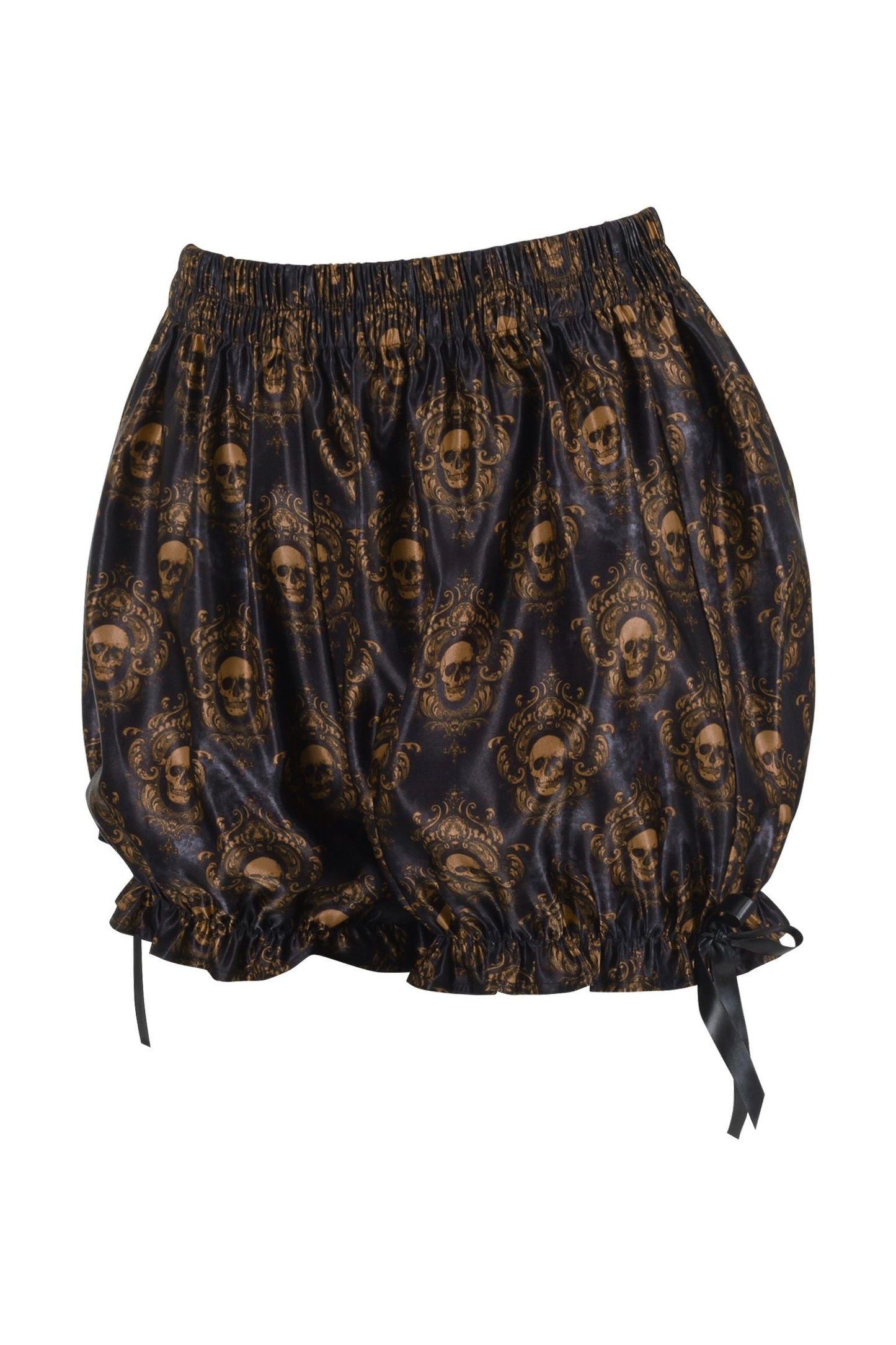 LIMITED EDITION Black & Gold Gothic Skull Print Bloomers