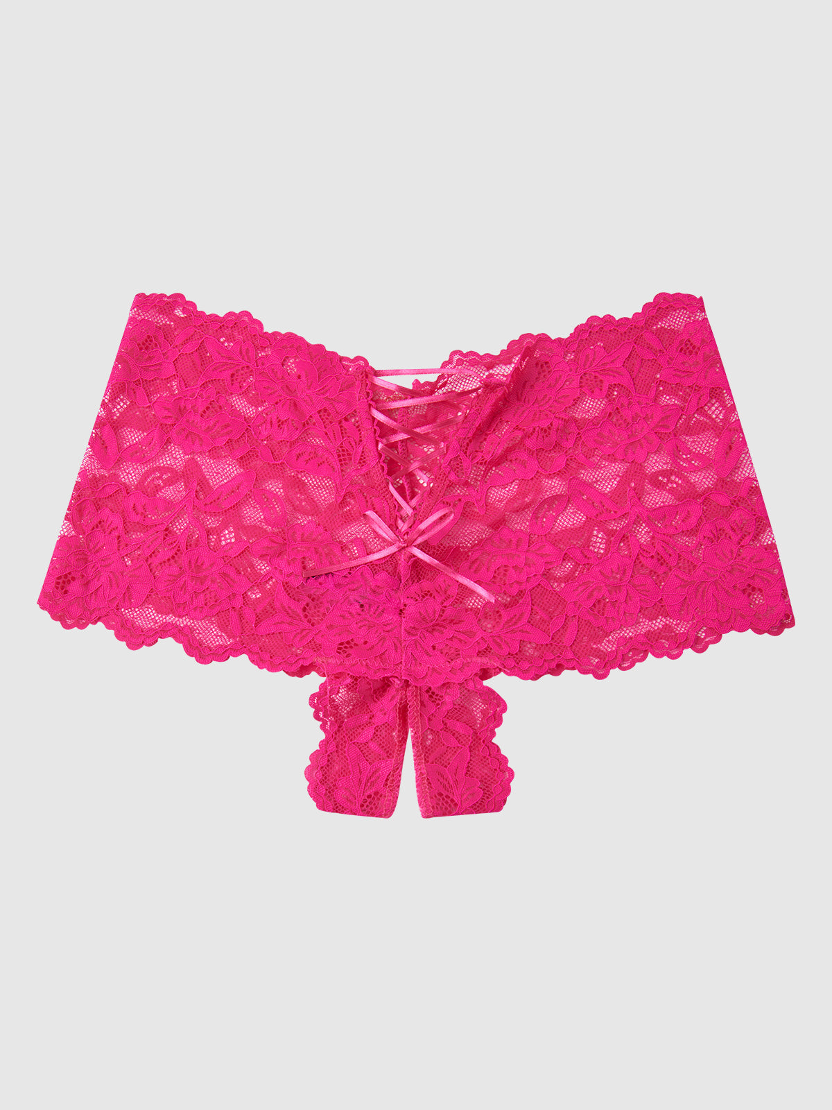 BELLA LACE CROTCHLESS CHEEKY