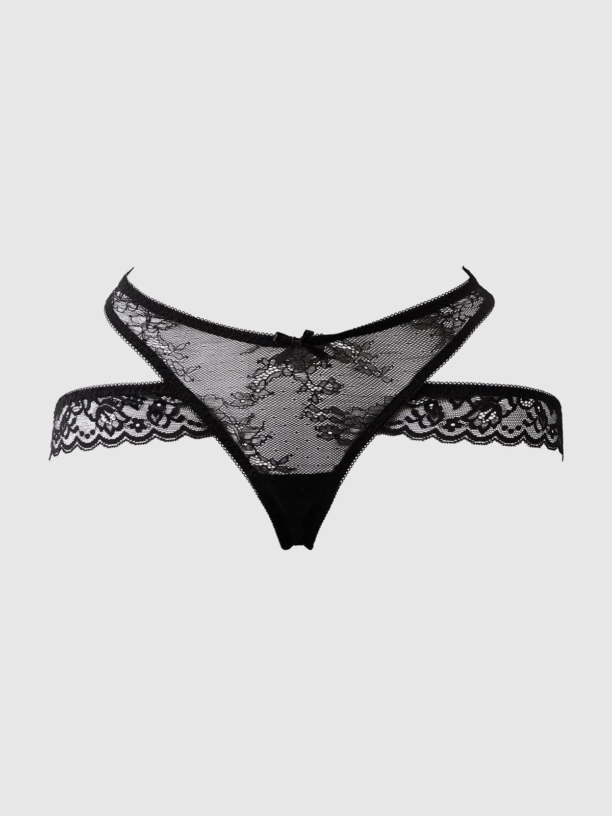 KIKI STRAPPY & BACKLESS LACE TANGA