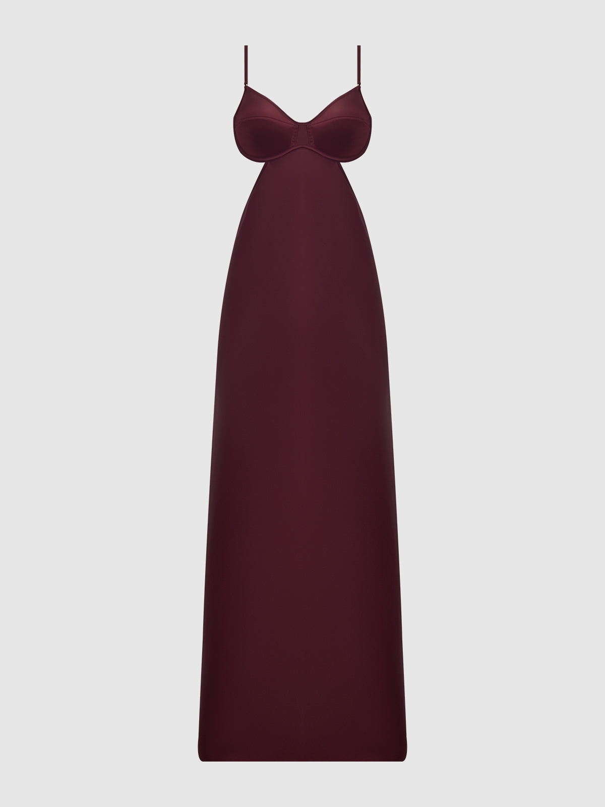 BRIGETA SATIN MONO WIRE LONG GOWN