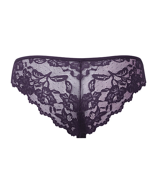 Bella Lace Up Tanga Panty w/Jewel Detail