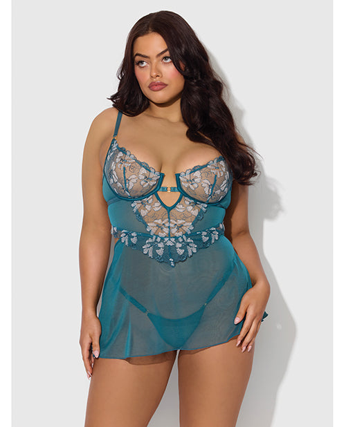 Nova Babydoll- Jade Blue