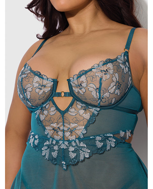 Nova Babydoll- Jade Blue