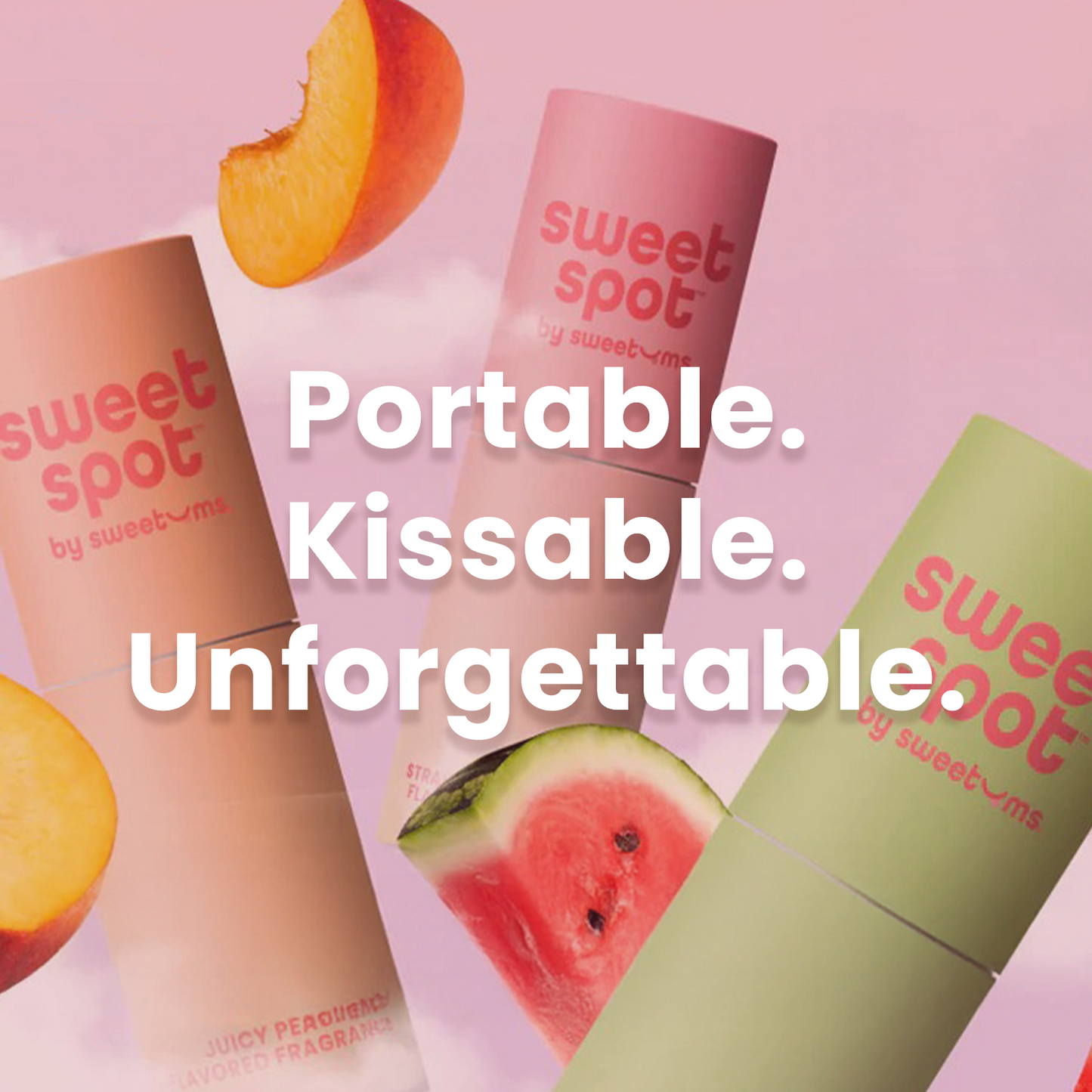 Juicy Peach Flavored Solid Fragrance Stick