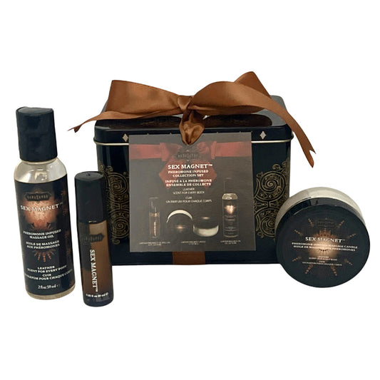 Sex Magnet Pheromone Infused Gift Set Leather